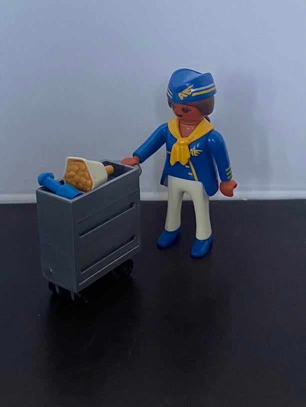 Playmobil stewardess, Ophalen of Verzenden, Zo goed als nieuw