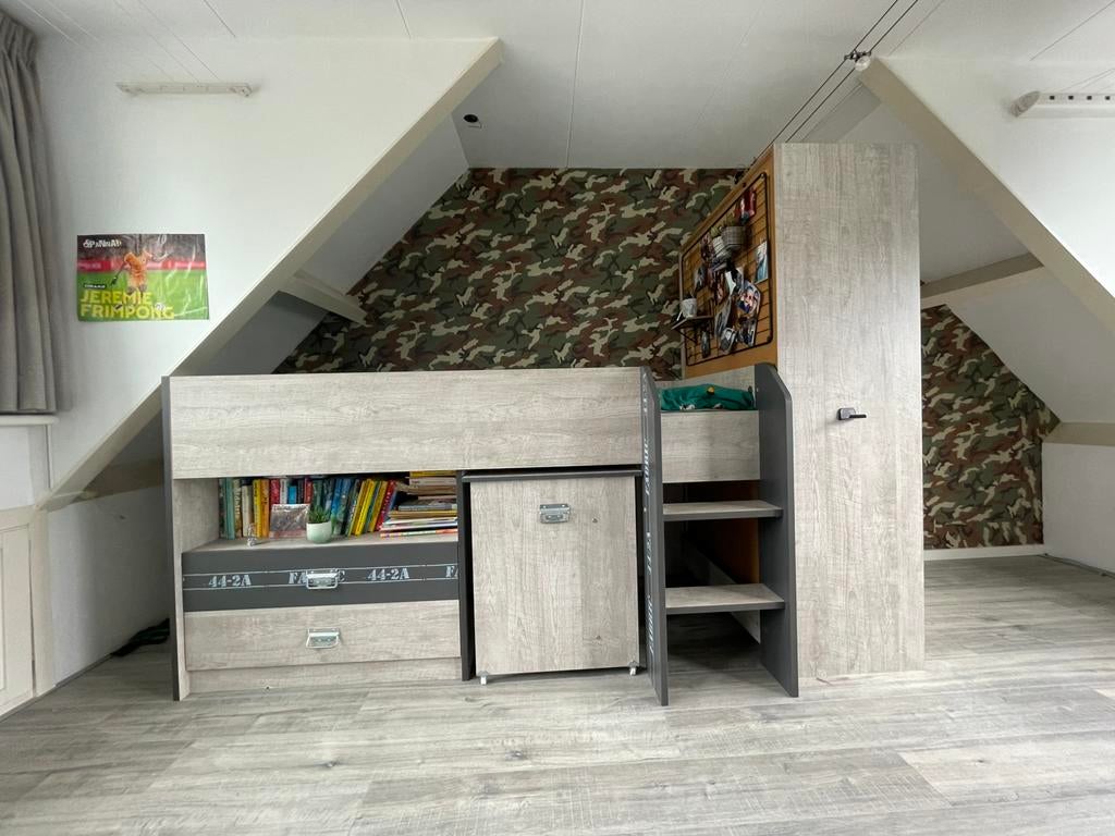 Slaapkamer set. Bed, bureau, kleding kast, Ophalen, 90 cm, Eenpersoons, Zo goed als nieuw