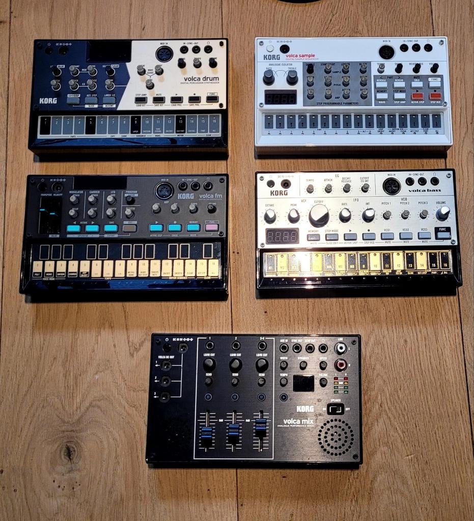 Korg Volca set: Mix, FM, Bass, Sample, Drum, Ophalen, Korg, Overige aantallen, Zo goed als nieuw