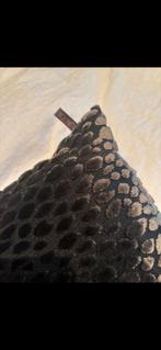 Claudi kussen met luipaardprint, Ophalen of Verzenden, Zo goed als nieuw, Grijs, Vierkant