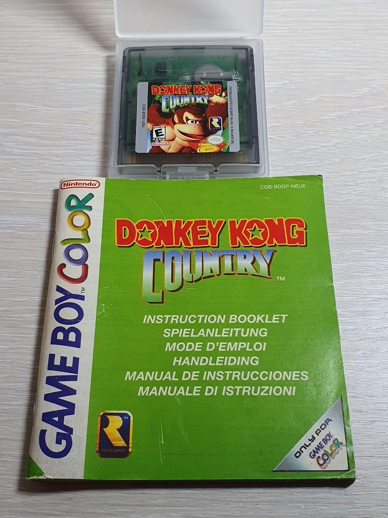 Donkey Kong Country + handleiding, Spelcomputers en Games, Games | Nintendo Game Boy, Avontuur en Actie, 2 spelers, Ophalen of Verzenden