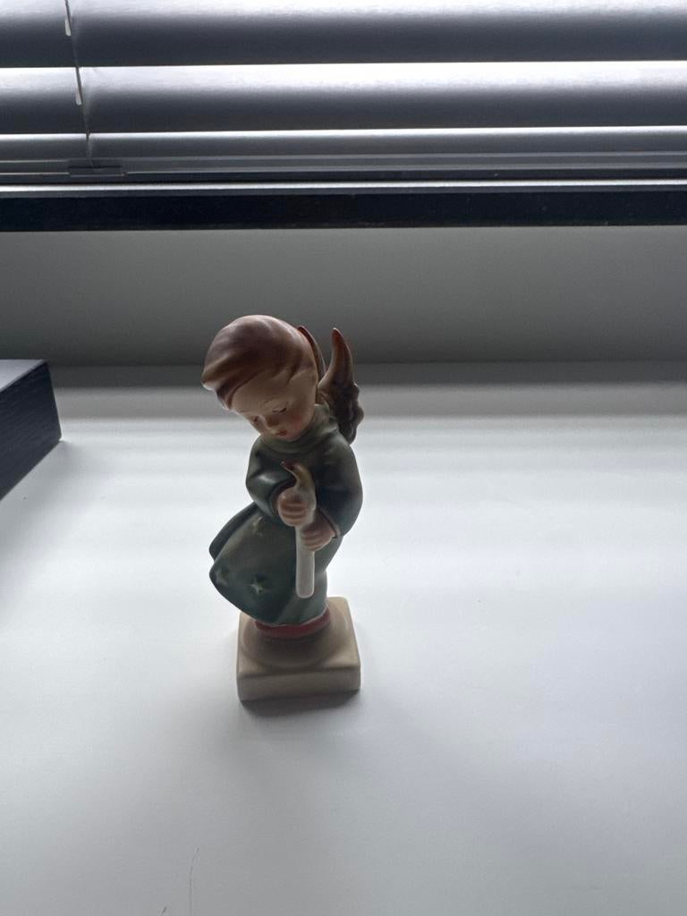 Beeldje engel met kaars, 15 cm, Verzamelen, Beelden en Beeldjes, Ophalen, Gebruikt, Mens