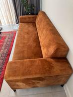 Comfortabele 3-zitsbank Romero in bruin stof, Gebruikt, Driepersoons, 75 tot 100 cm, Ophalen of Verzenden