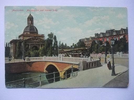 P230 Amsterdam - Muiderpoort met nieuwe brug, Verzenden, Voor 1920, Ongelopen, Noord-Holland