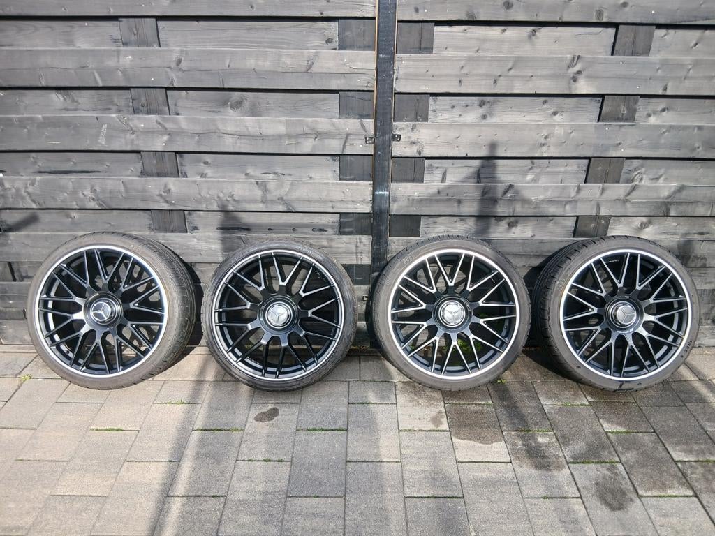 Mercedes CLA 45 AMG Look-a-like" Velgen 19inch, Auto-onderdelen, Banden en Velgen, 19 inch, Gebruikt, Banden en Velgen, Ophalen of Verzenden