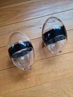 IKEA Handgeblazen Glazen Eieren -  Bjorn Ronnqvist Set van 2, Antiek en Kunst, Antiek | Glas en Kristal, Ophalen of Verzenden