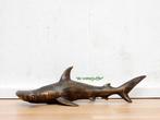 145* Bronzen hamer haai (Boven €75 geen verzendkosten), Ophalen of Verzenden, Nieuw, Overige materialen, Dierenbeeld