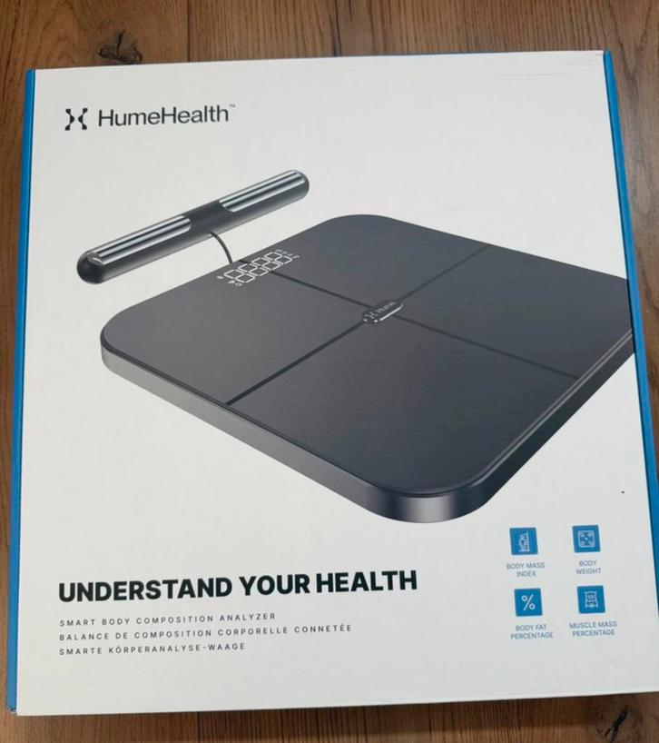 HumeHealth Smart Body Composition Analyser weegschaal, Witgoed en Apparatuur, Weegschalen, Nieuw, Digitaal, Personenweegschaal