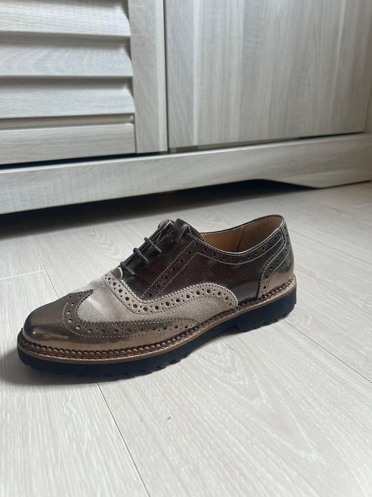 Sioux Brogue schoenen maat 6,5/40, Kleding | Dames, Schoenen, Ophalen of Verzenden, Zo goed als nieuw, Bruin, Dansschoenen