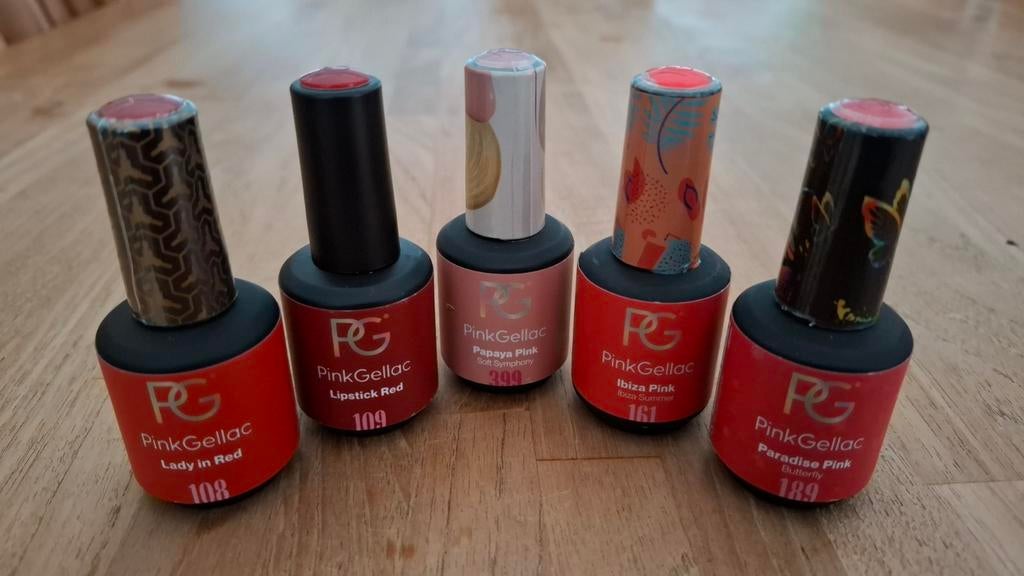 Pink Gellac 5x, Sieraden, Tassen en Uiterlijk, Ophalen of Verzenden, Zo goed als nieuw, Overige kleuren, Handen en Nagels