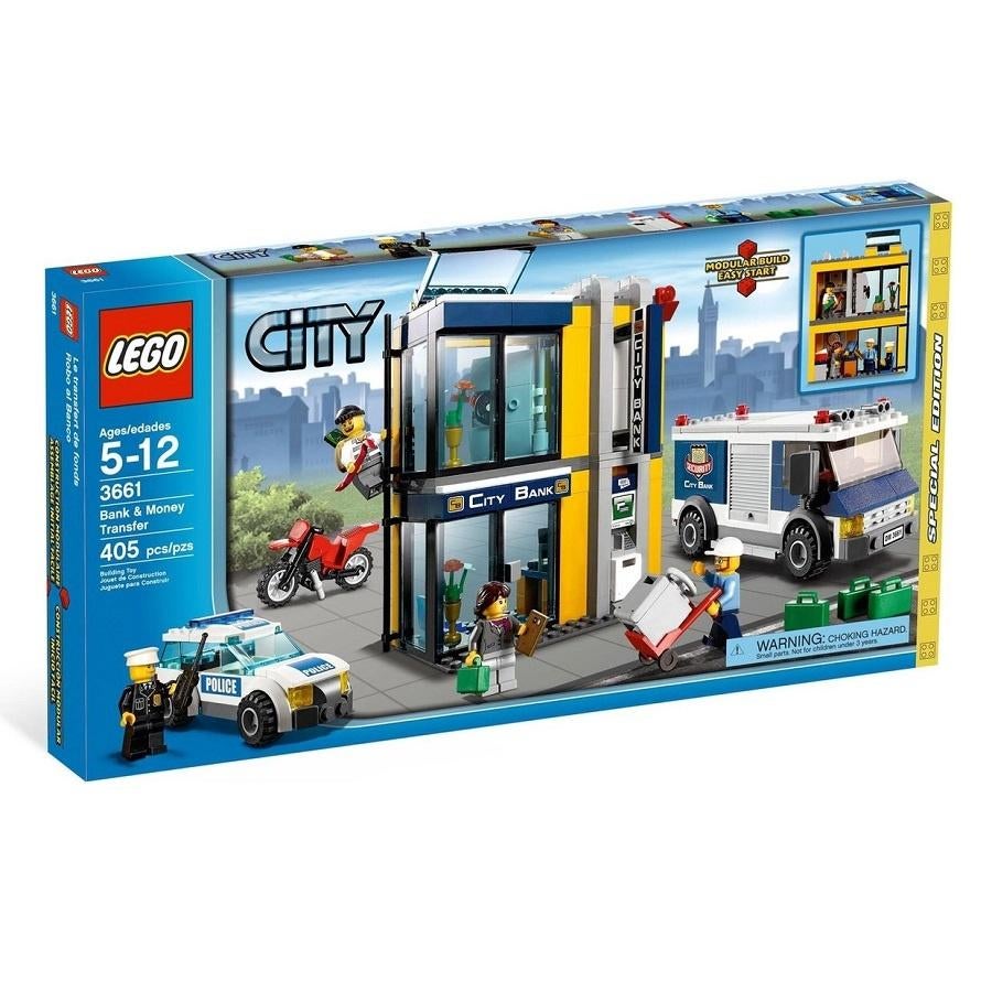 Lego City 3661: Bank en Geldtransport    * 't LEGOhuis *, Ophalen of Verzenden, Nieuw, Complete set, Lego