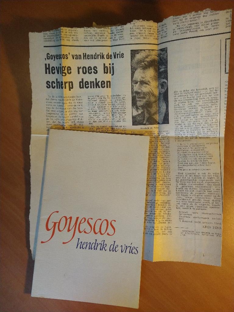 Hendrik de Vries - Goyescos, Boeken, Ophalen of Verzenden, Zo goed als nieuw