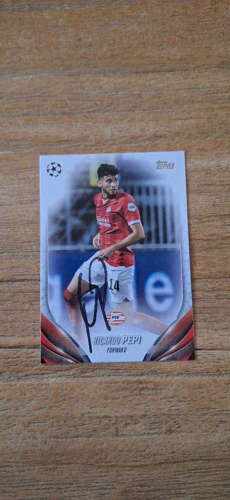 Topps trading card met handtekening; Ricardo Pepi #2 PSV, Ophalen of Verzenden, Nieuw, PSV, Spelerskaart