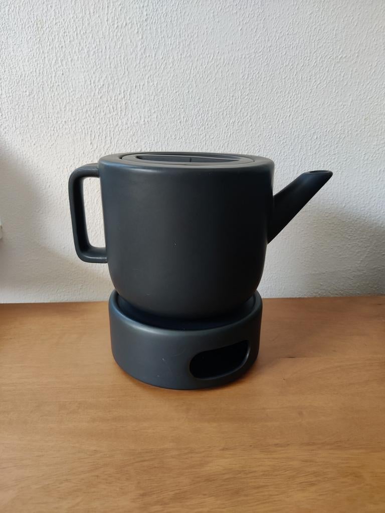 Theepot 3 liter Fika met rechaud van Gusta, Huis en Inrichting, Keuken | Servies, Gebruikt, Overige typen, Overige stijlen, Overige materialen