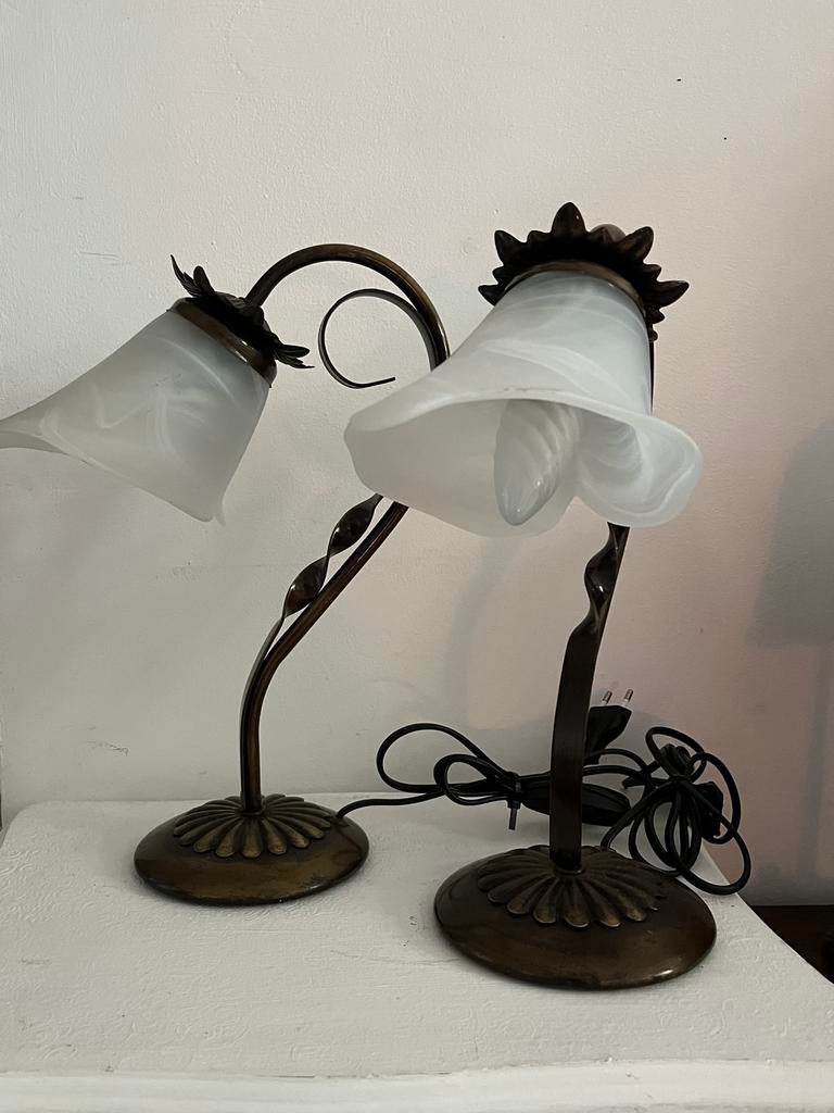 2 mooie “Lampara de sombresa vintage”, Antiek en Kunst, Antiek | Lampen, Ophalen of Verzenden