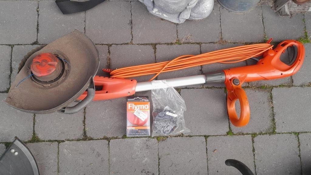 Bosmaaier motorzeis motor zeis maaier Elektrische op stroom, Tuin en Terras, Grastrimmers, Ophalen, Gebruikt, Flymo / Husqvarna
