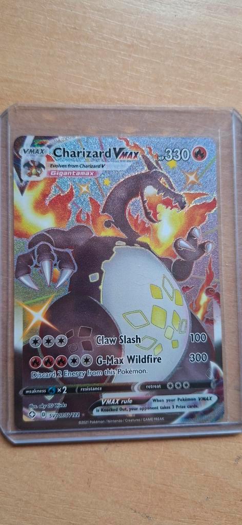 Shiny Charizard VMAX NM, Hobby en Vrije tijd, Verzamelkaartspellen | Pokémon, Nieuw, Losse kaart, Foil, Ophalen