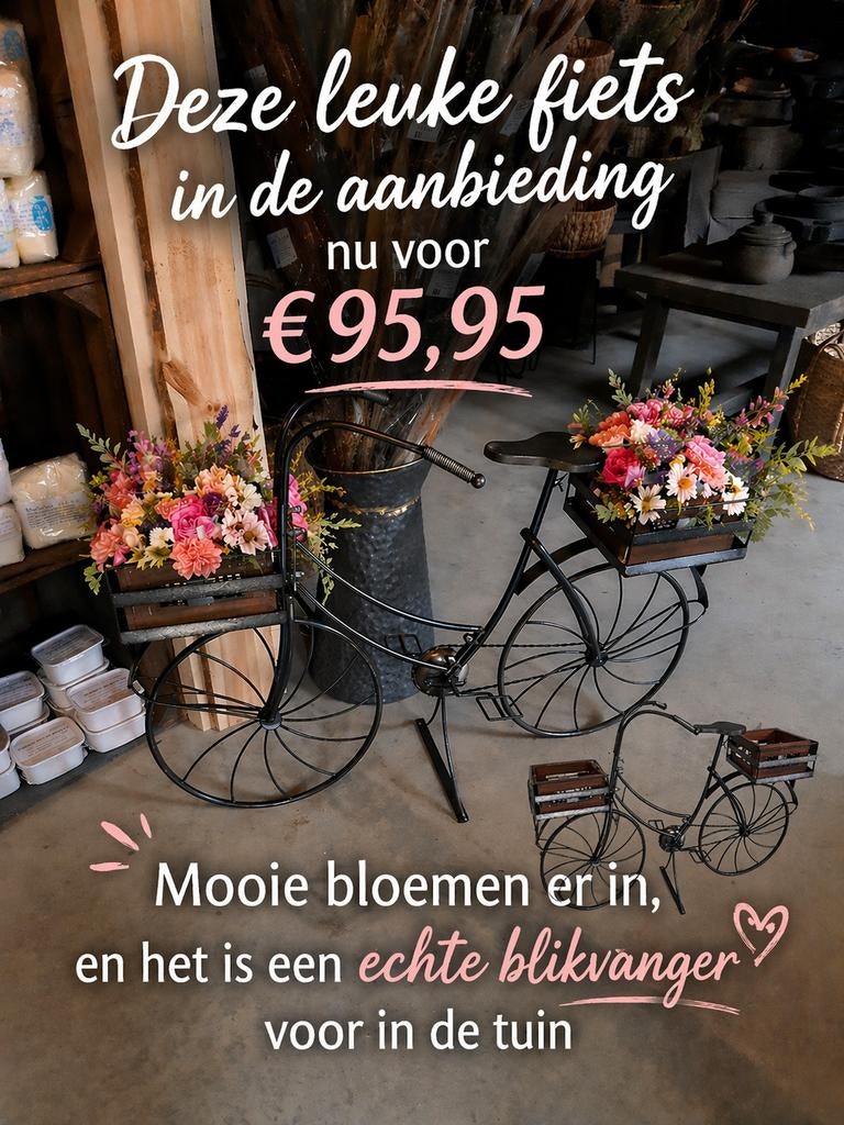 Decoratie tuin fiets, Tuin en Terras, Ophalen, ., Nieuw, .