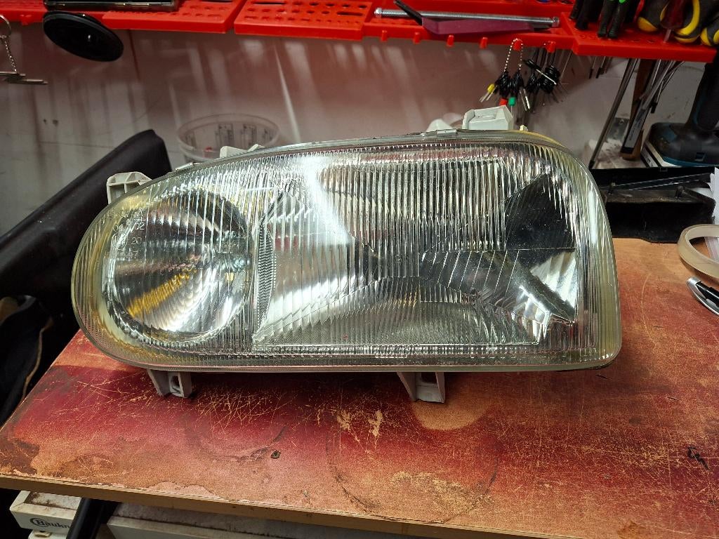 Golf mk3 dubbelkamer depo koplamp links, Ophalen of Verzenden, Gebruikt, Volkswagen