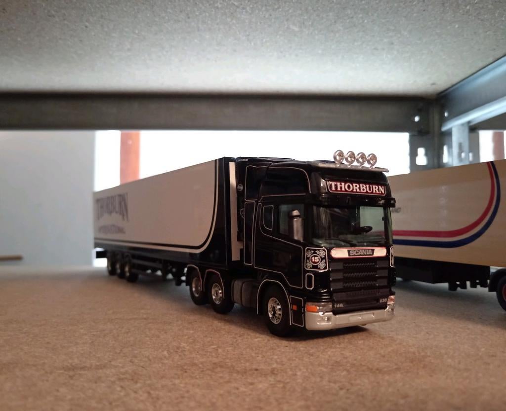 Scania 144 koeloplegger Thorburn Tekno, Hobby en Vrije tijd, Modelauto's | 1:50, Tekno, Nieuw, Tekno, Bus of Vrachtwagen