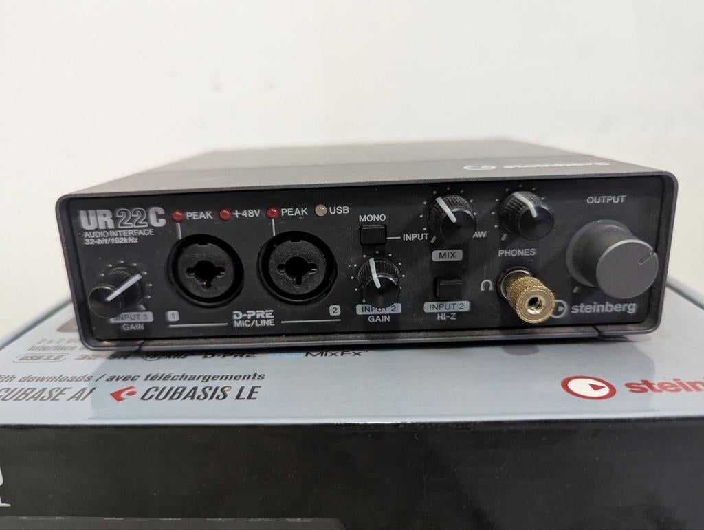 Steinberg UR22C Audio Interface Nieuwstaat, Audio, Tv en Foto, Professionele Audio-, Tv- en Video-apparatuur, Ophalen of Verzenden