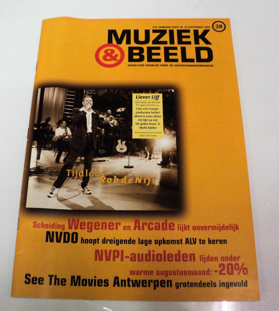 Rob de Nijs PROMO magazine Liever Lijf 1999, Verzenden, Zo goed als nieuw, Boek, Tijdschrift of Artikel