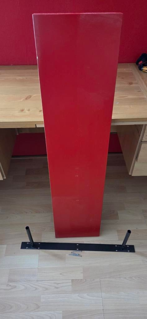 IKEA LACK plank rood met beugels 110cm, Ophalen of Verzenden