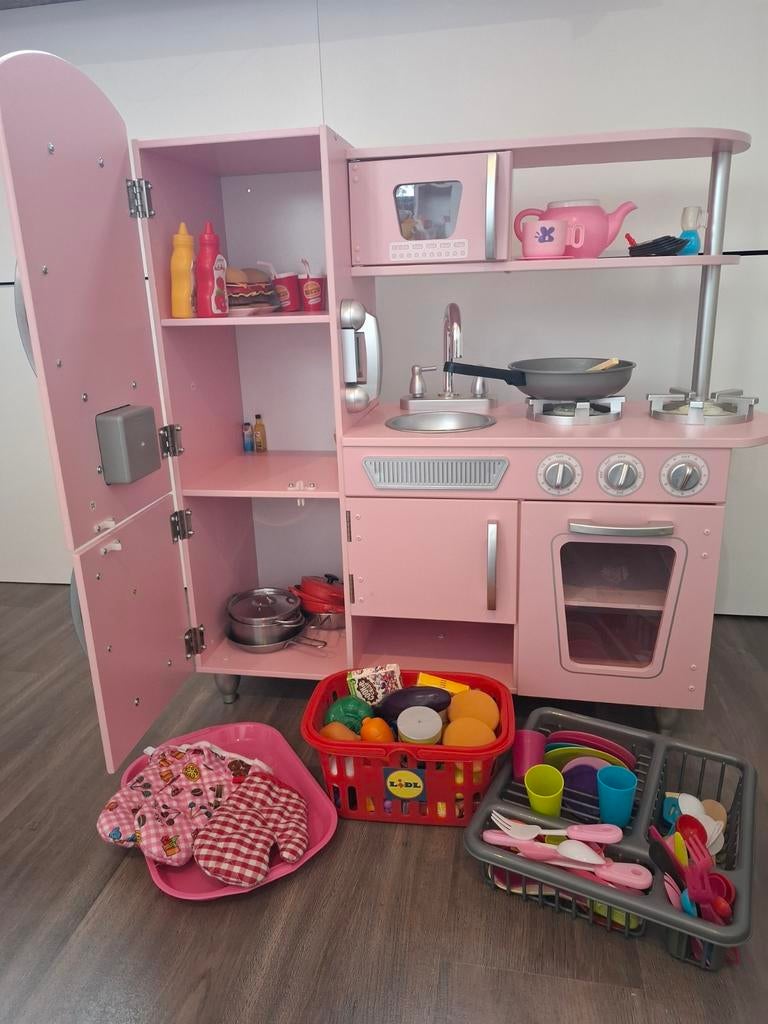 KidKraft Vintage look Houten Kinderkeuken + accessoires, Kinderen en Baby's, Speelgoed | Speelkeukens, Ophalen