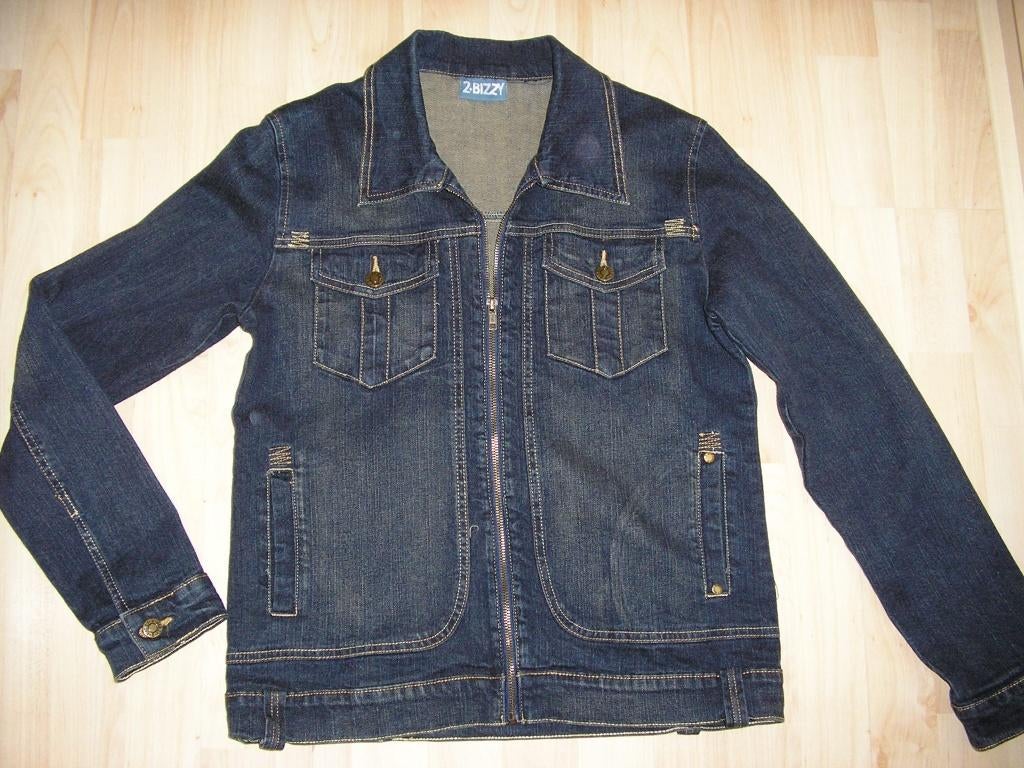 Spijker jasje van 2-Bizzy maat L, 2-Bizzy, Blauw, Maat 42/44 (L), Ophalen of Verzenden