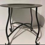 Nieuwe Oosterse Inklapbare Bijzettafel - Metaal, Huis en Inrichting, Tafels | Bijzettafels, Ophalen of Verzenden, Nieuw, Rond