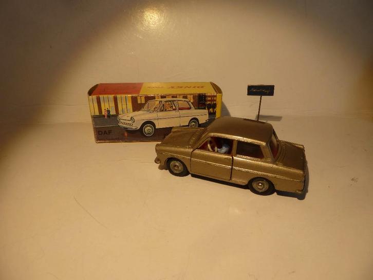 DINKY TOYS: nr. 508 DAF + SUPER STRAK COMPL. DOOSJE & € 70.=, Hobby en Vrije tijd, Modelauto's | 1:43, Zo goed als nieuw, Auto