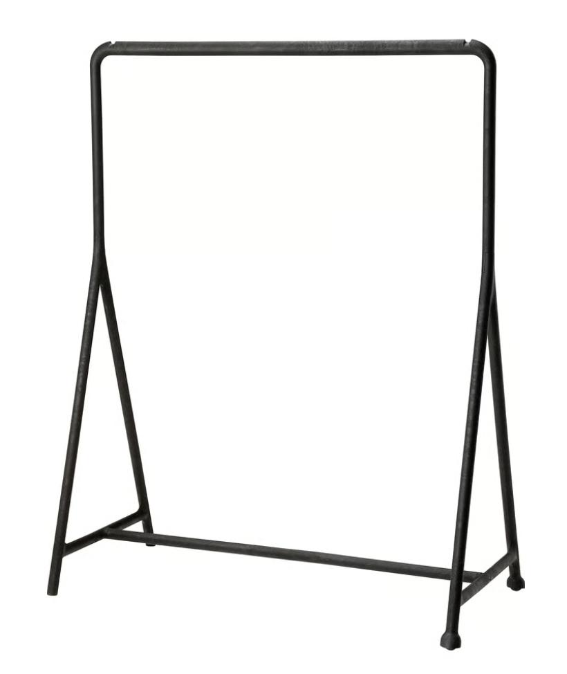 Clothes rail / clothes rack, Ophalen, Zo goed als nieuw, Zwart, Kunststof