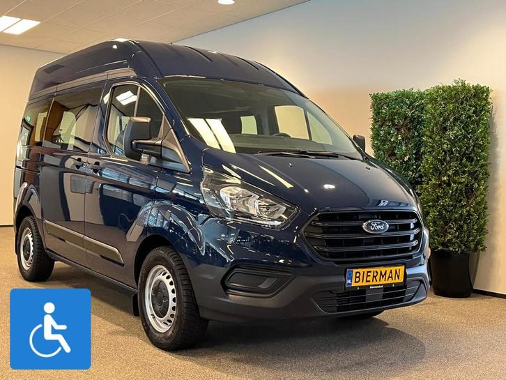 Ford Transit Custom L1H2 Rolstoelbus, Auto's, Ford, Bedrijf, Te koop, Transit, Aangepast voor mindervaliden, ABS, Airbags, Boordcomputer