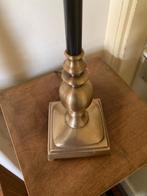 T.K. twee schemerlampen met Koperen voet en ovalen kap, Huis en Inrichting, Lampen | Tafellampen, Ophalen of Verzenden, Gebruikt