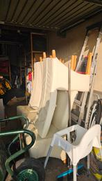 Gratis 6x witte eetkamerstoelen, Ophalen of Verzenden, Gebruikt