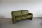 1x Leolux Timandra Bank 2,5 zits/172cm Groen Leder - Staal, Niet ingevuld, Gebruikt, Minder dan 75 cm, 150 tot 200 cm