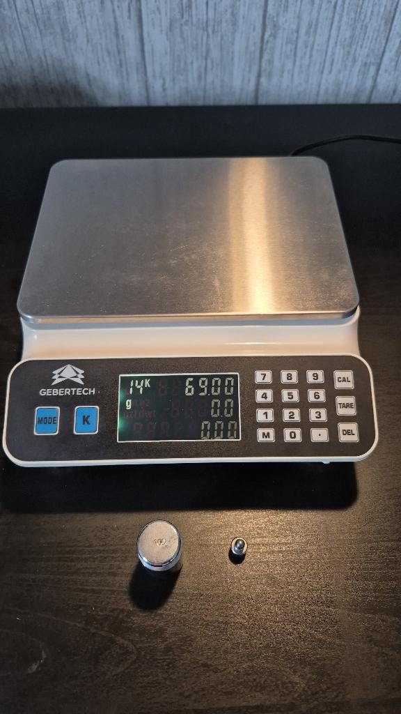 Goudweegschaal Calculo, Witgoed en Apparatuur, Weegschalen, Ophalen, Digitaal, Overige typen, Fijner dan 1 gram