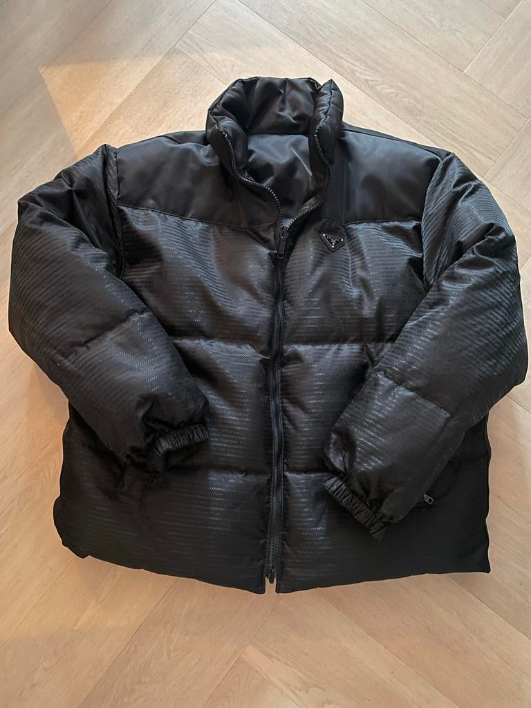 Prada Dubbelzijdige Puffer Jas - Nieuw, Maat L, Ophalen of Verzenden, Zo goed als nieuw, Maat 42/44 (L), Zwart