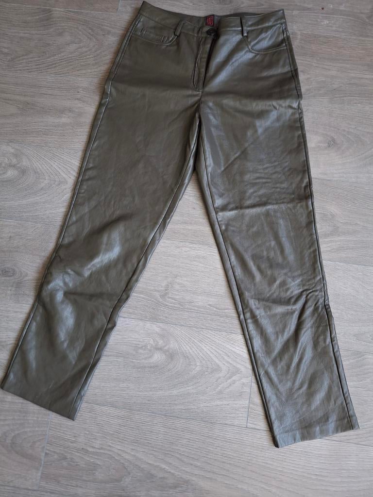 Maat 40 merk stefanel leather look, Maat 38/40 (M), Zwart, Ophalen of Verzenden, Zo goed als nieuw