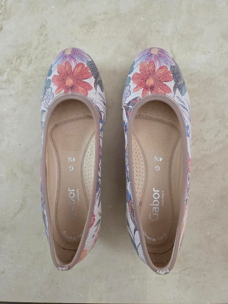Gabor comfort ballerina's met bloemenprint maat 4,5, Ophalen of Verzenden, Zo goed als nieuw