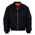 Alpha Industries MA-1 Bomberjack - Zwart met Oranje Voering, Nieuw, Overige maten, Ophalen of Verzenden, Fostex