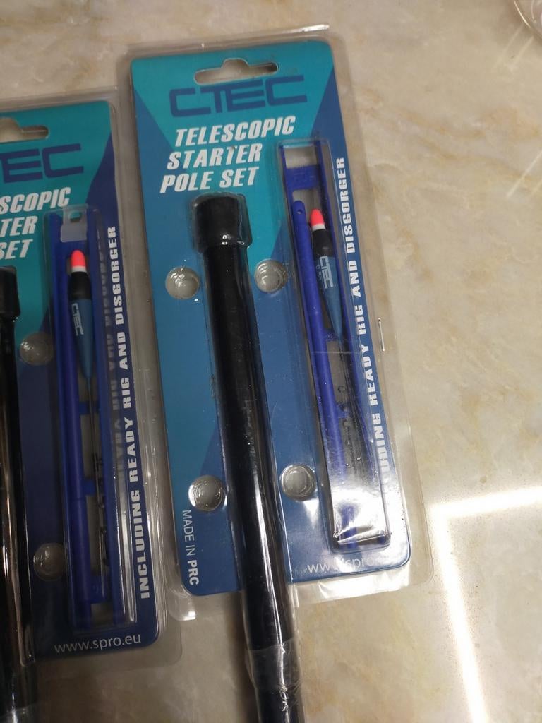 C-TEC Telescopic Starter Pole Set - Complete Hengelset, Ophalen of Verzenden, Nieuw