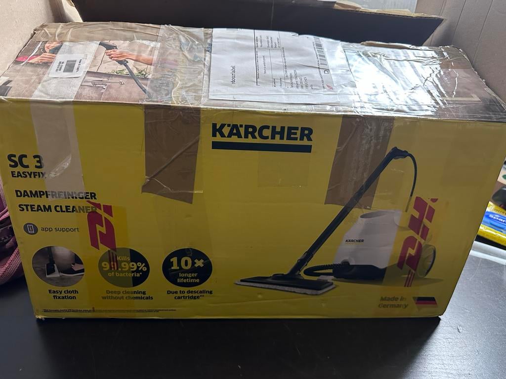 Kärcher SC 3 EasyFix Stoomreiniger - Nieuw in doos, Witgoed en Apparatuur, Stoomapparaten, ., Ophalen of Verzenden, Zo goed als nieuw