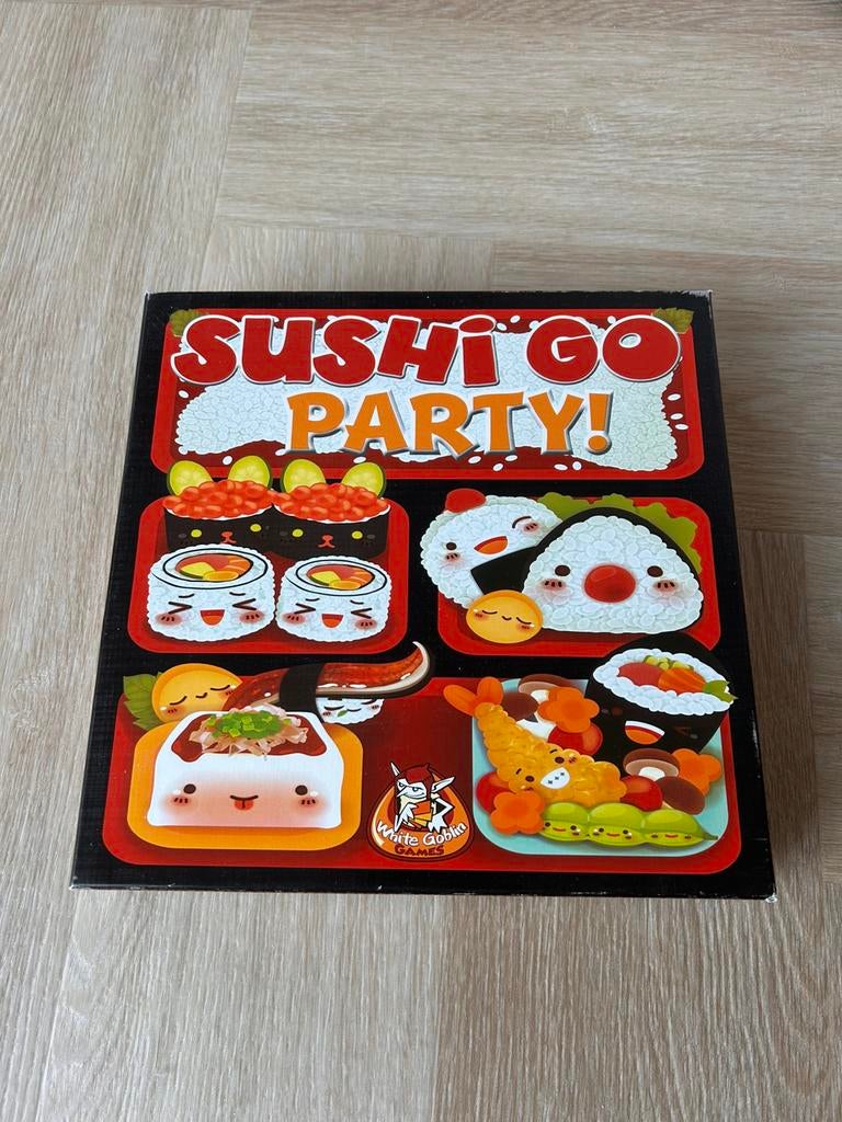 Sushi Go Party [NL] (White Goblin Games), Hobby en Vrije tijd, Gezelschapsspellen | Bordspellen, Ophalen of Verzenden, Gebruikt