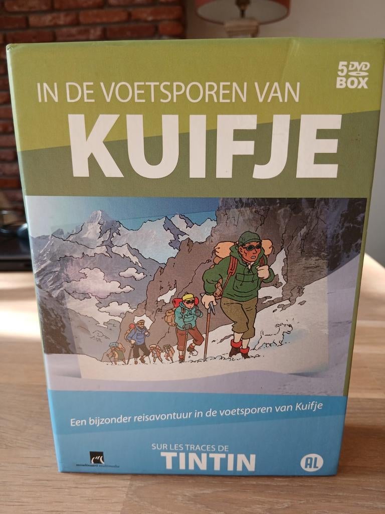 DVD-box : in de voetsporen van Kuifje, Alle leeftijden, Ophalen of Verzenden, Zo goed als nieuw, Kunst of Cultuur