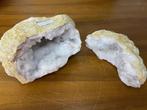 Bergkristal geode (6) 12,5 kg kg, 30x30x20 prachtstuk, Ophalen of Verzenden, Mineraal