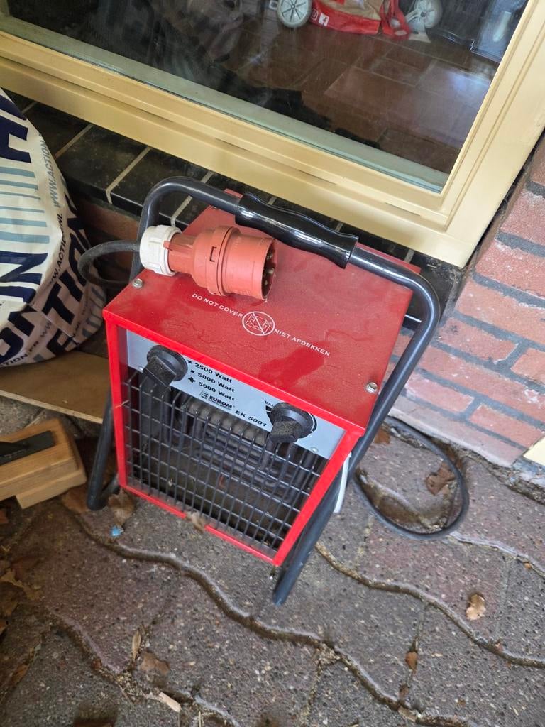 Eurom 5kw werkplaats kachel krachtstroom, Ophalen, Minder dan 60 cm, Kachel, 30 tot 80 cm