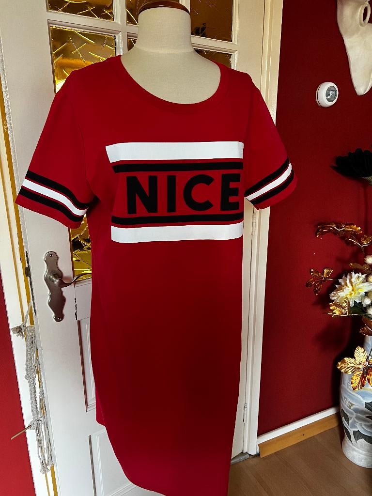 nieuwe sportieve jurk, Nieuw, Boven de knie, Rood, Ophalen