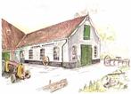 Kameleondorp Terherne, Smederij Klinkhamer - tekening - 2003, Verzamelen, Ophalen of Verzenden, Voor 1920, Gelopen, Noord-Brabant