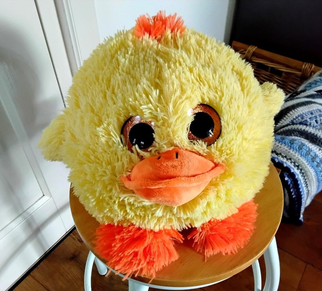 Sunkid big eye ball pluche knuffel - kuiken, Overige typen, Ophalen of Verzenden, Zo goed als nieuw, Middelgroot (20 tot 80 cm)